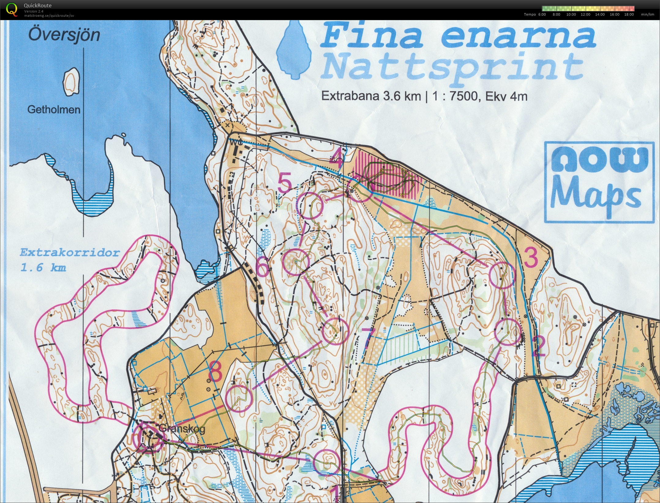 Bana till och från Fina Enarna (2020-10-15)